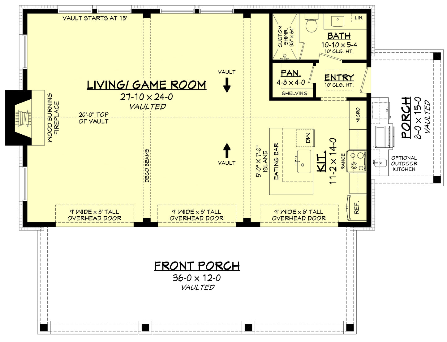 HPZ-22001 Lucille Barndominium Plan