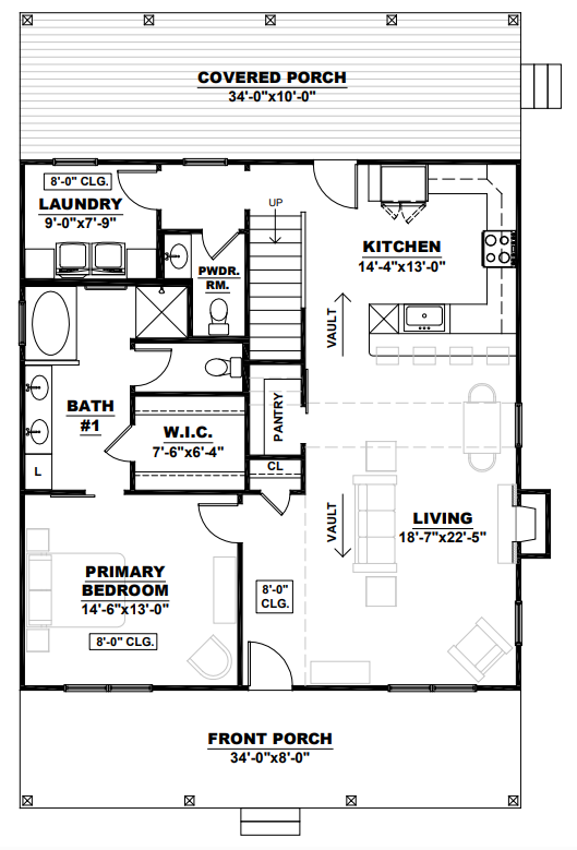 AK-4006 Blackthorn Barndominium House Plan