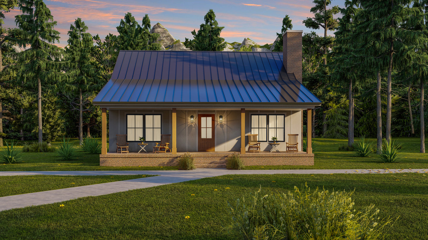 AK-4006 Blackthorn Barndominium House Plan