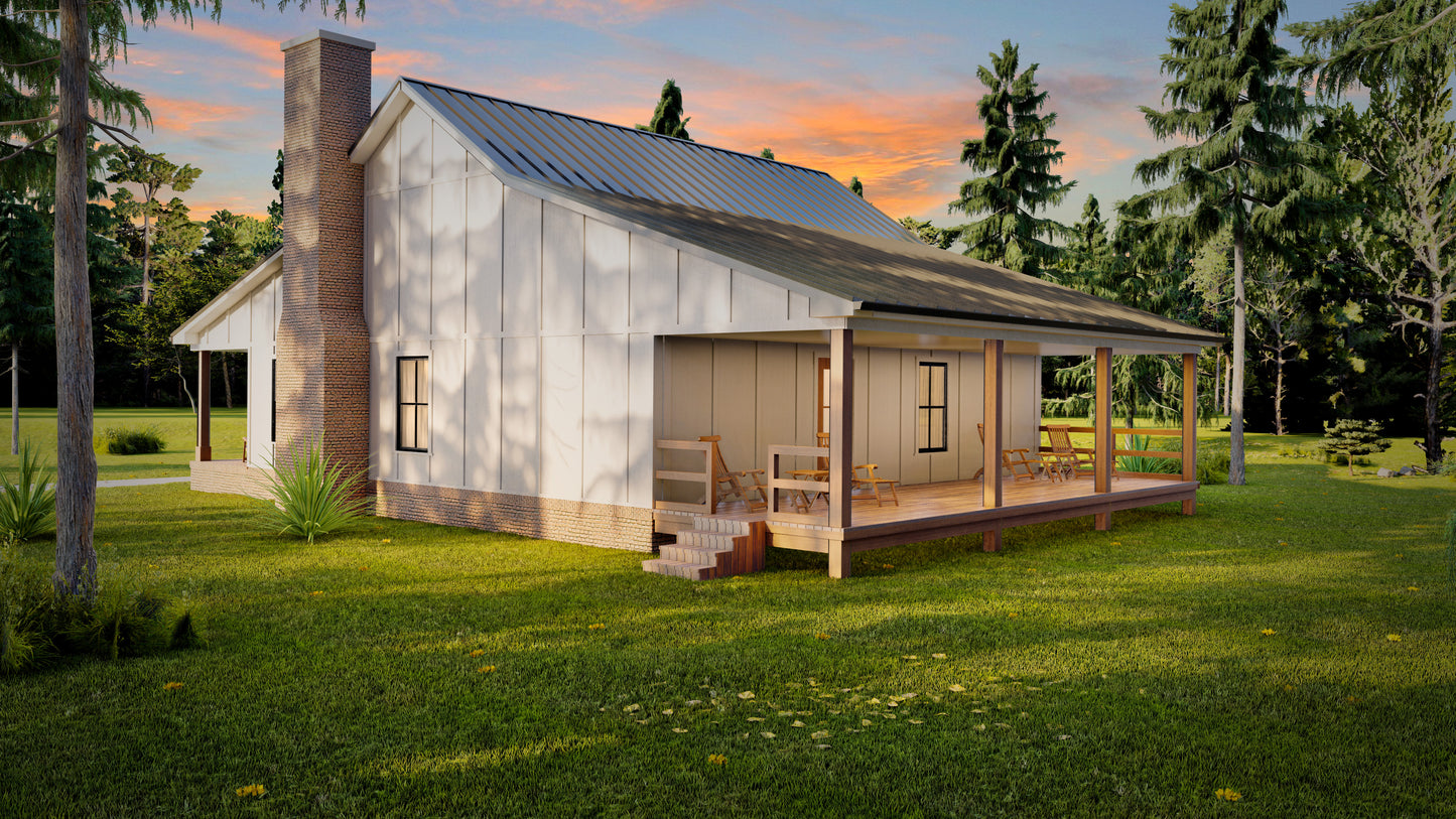 AK-4006 Blackthorn Barndominium House Plan