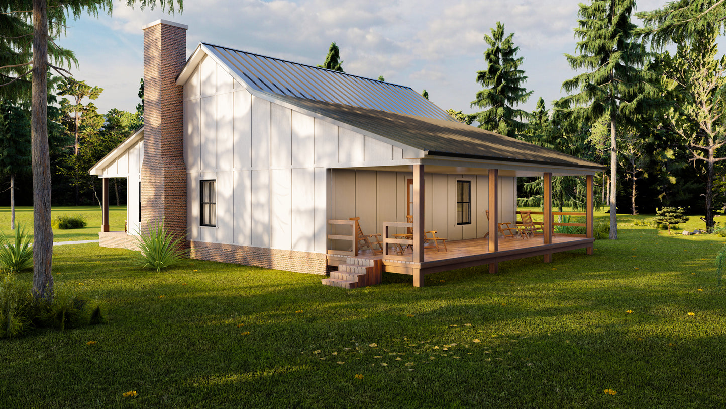 AK-4006 Blackthorn Barndominium House Plan