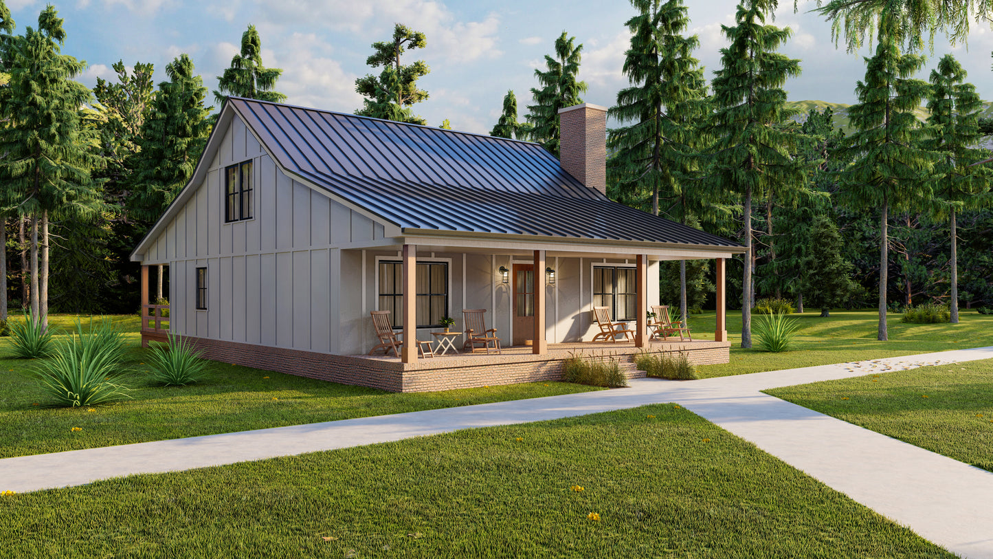 AK-4006 Blackthorn Barndominium House Plan