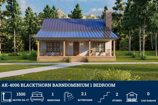 AK-4006 Blackthorn Barndominium House Plan