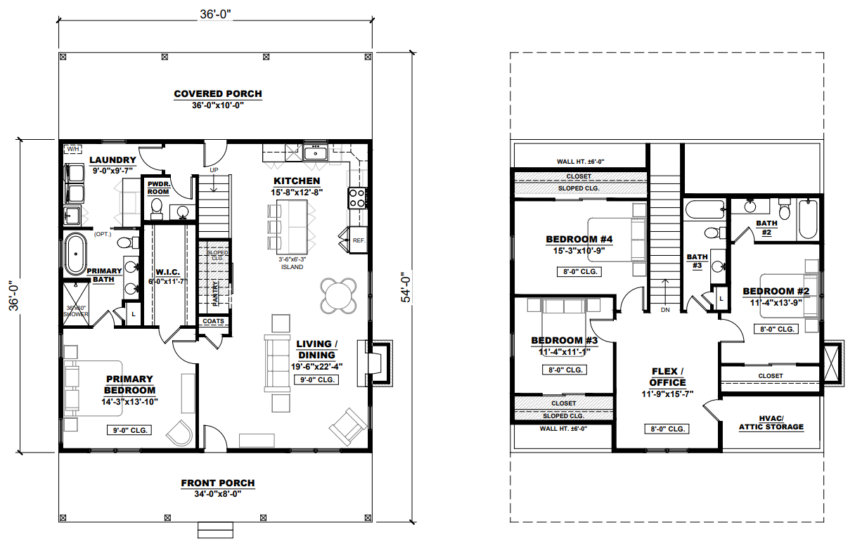 AK-4007-C Aurelia Barndominium House Plan