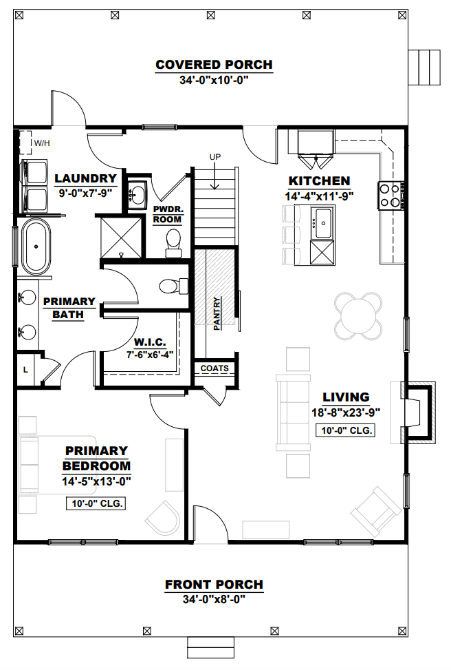 AK-4007 Laura Barndominium House Plan