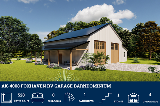 AK-4008 Foxhaven Barndominium House Plan