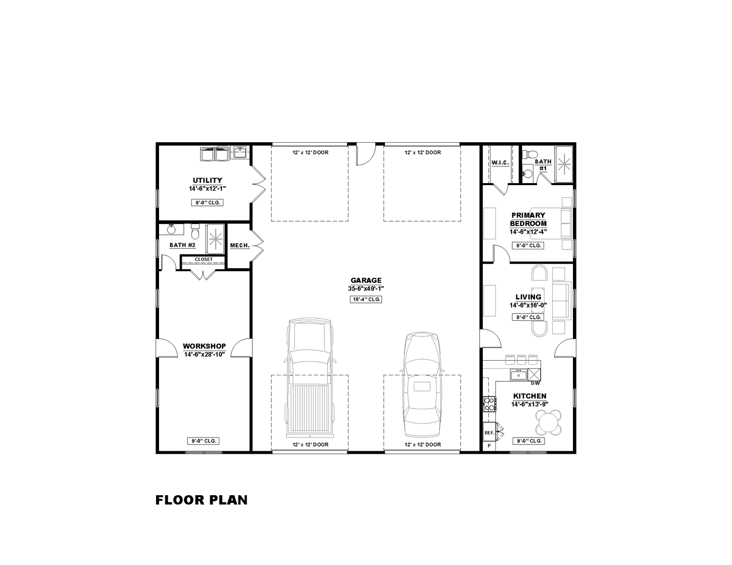AK-4009 Vetter Barndominium House Plan