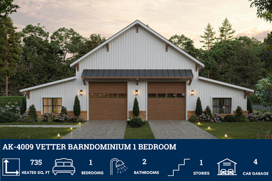 AK-4009 Vetter Barndominium House Plan