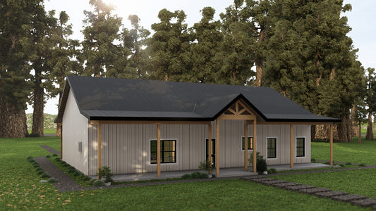 AP-20002 Cottonwood Barndominium House Plan