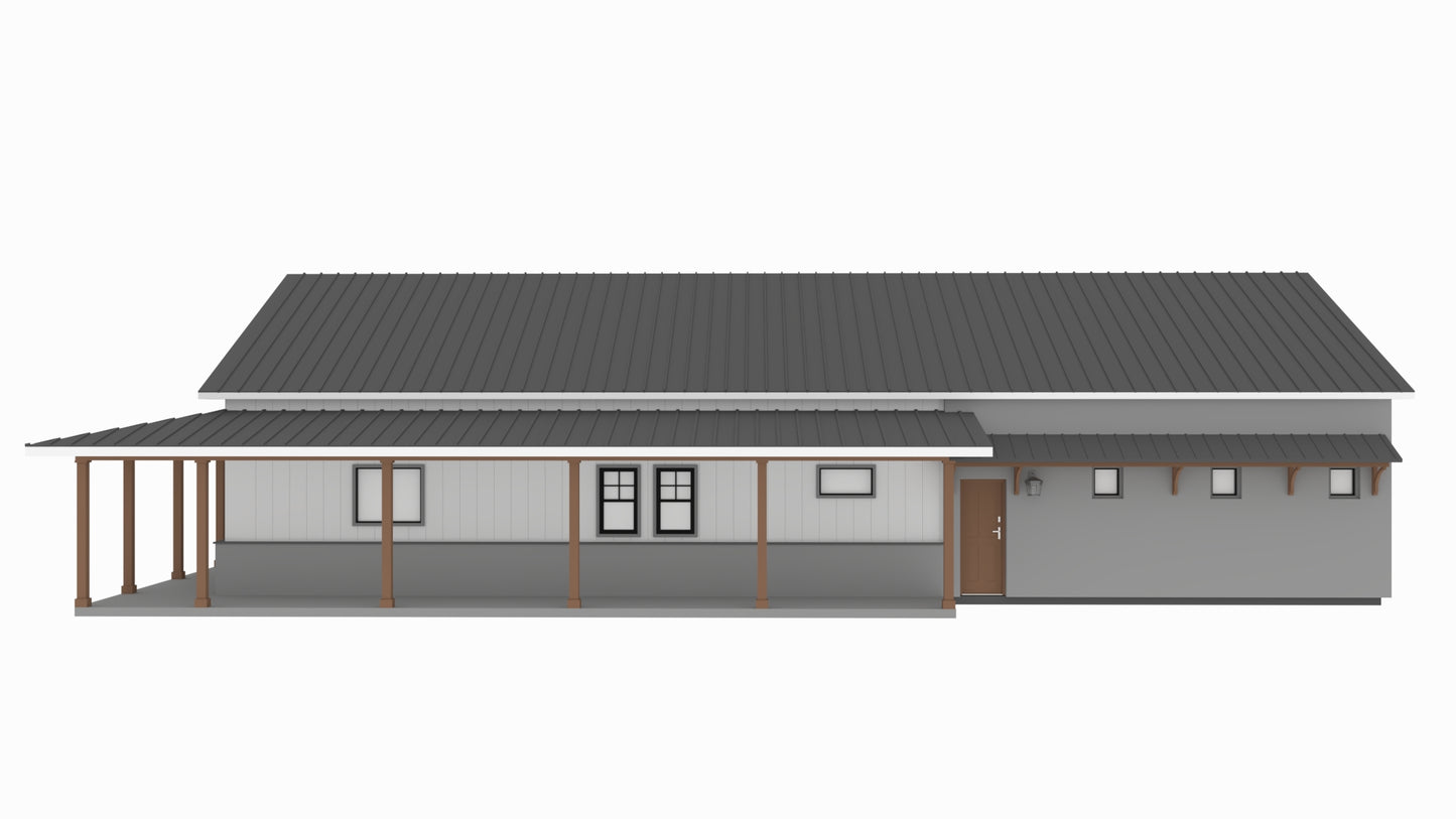 AP-20003 Cody Barndominium House Plan