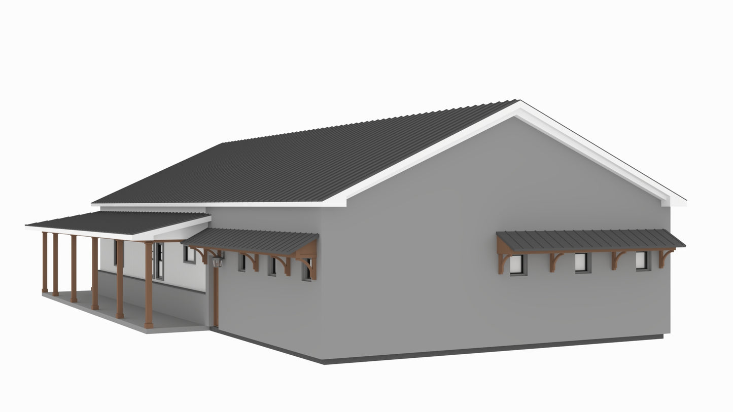 AP-20003 Cody Barndominium House Plan