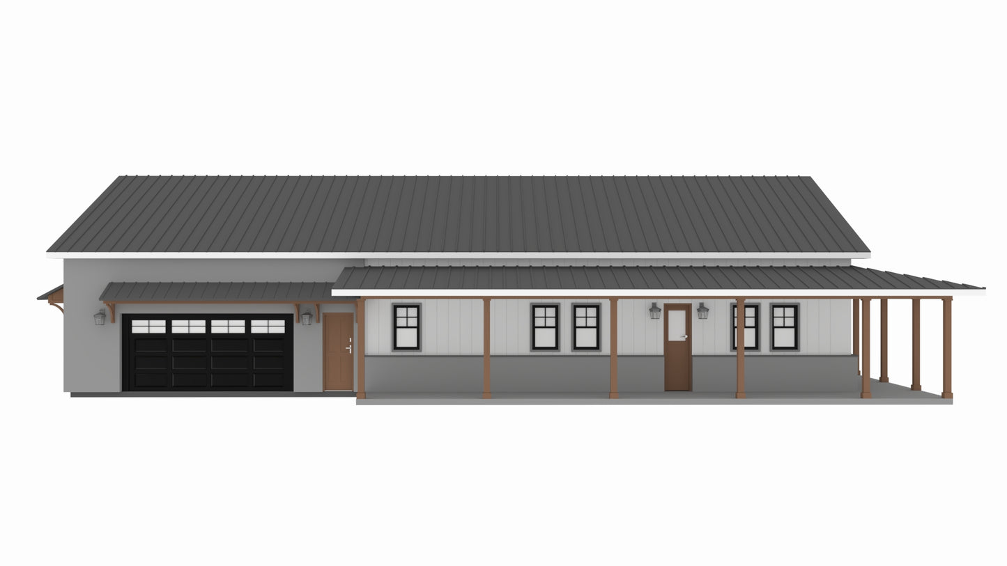 AP-20003 Cody Barndominium House Plan