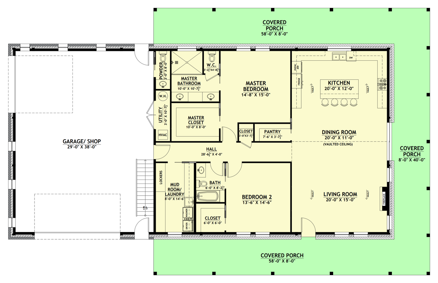 AP-20003 Cody Barndominium House Plan