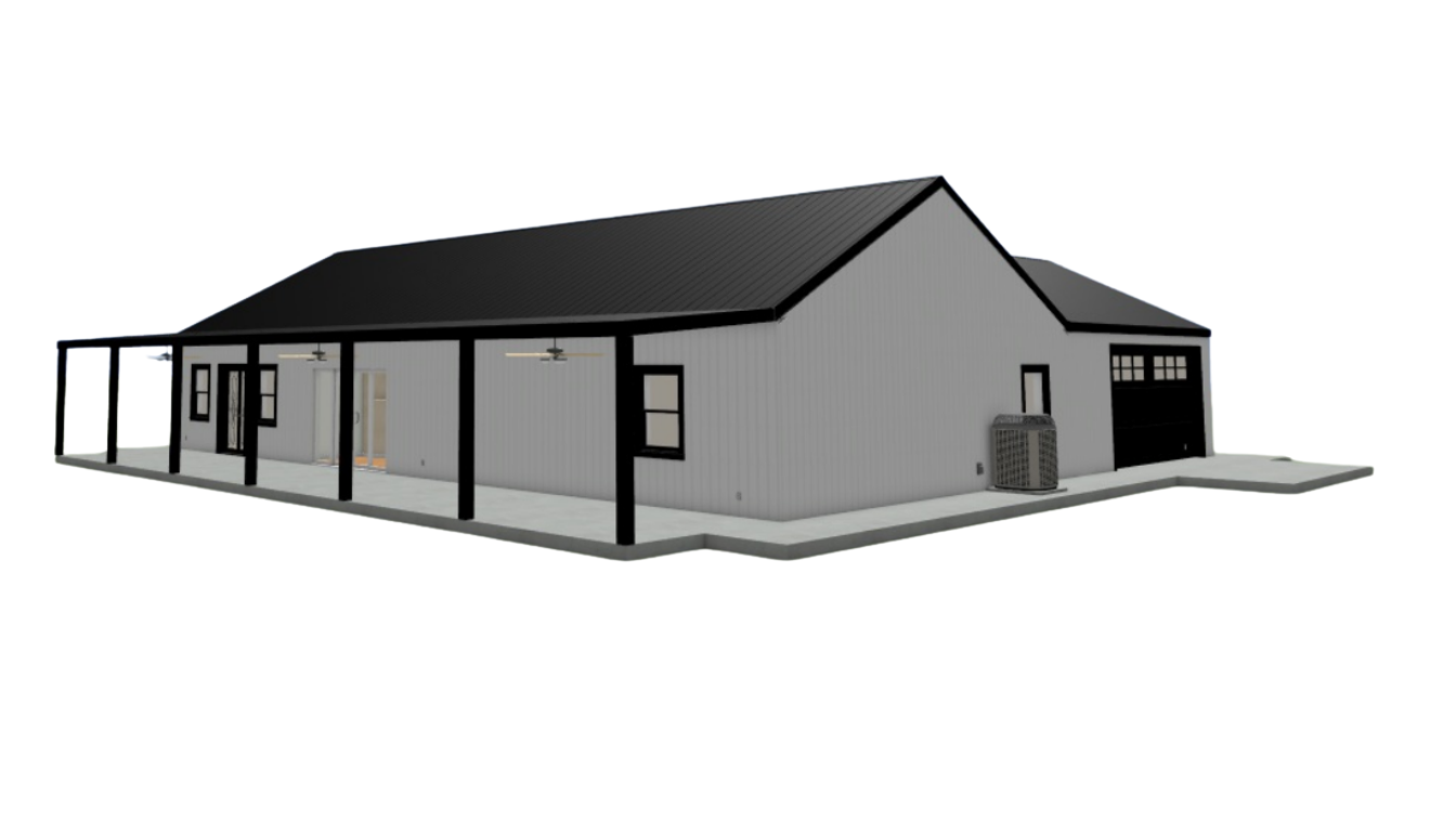 CDD-4104 Beechwood Barndominium House Plan