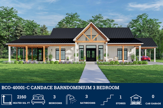 BCO-40001-C Candace Barndominium House Plan