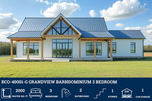 BCO-40001-G Grandview Barndominium House Plan