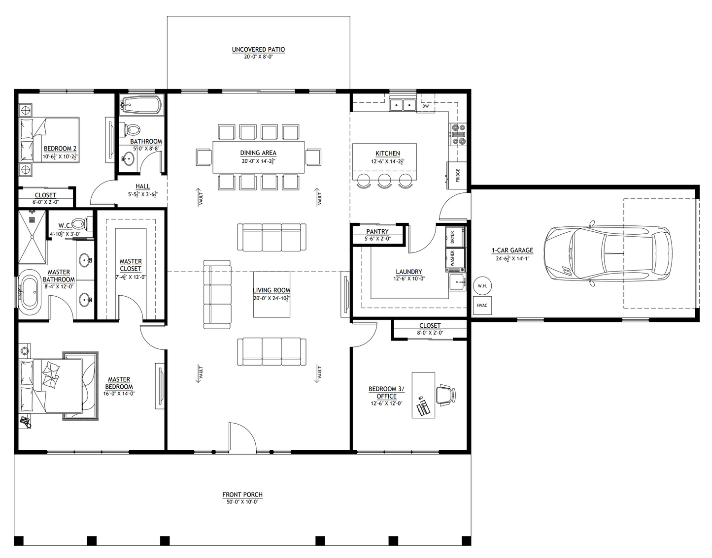 BCO-40001-G Grandview Barndominium House Plan