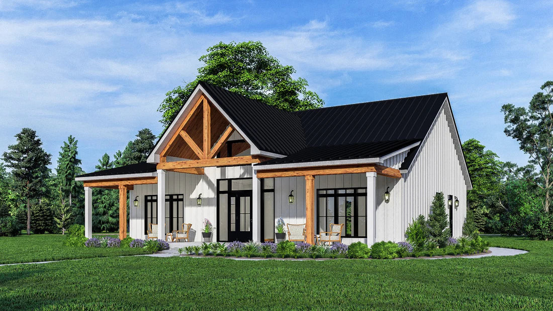 BCO-40001-R Eden Barndominium House Plan