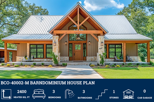 BCO-40002-M Barndominium House Plan