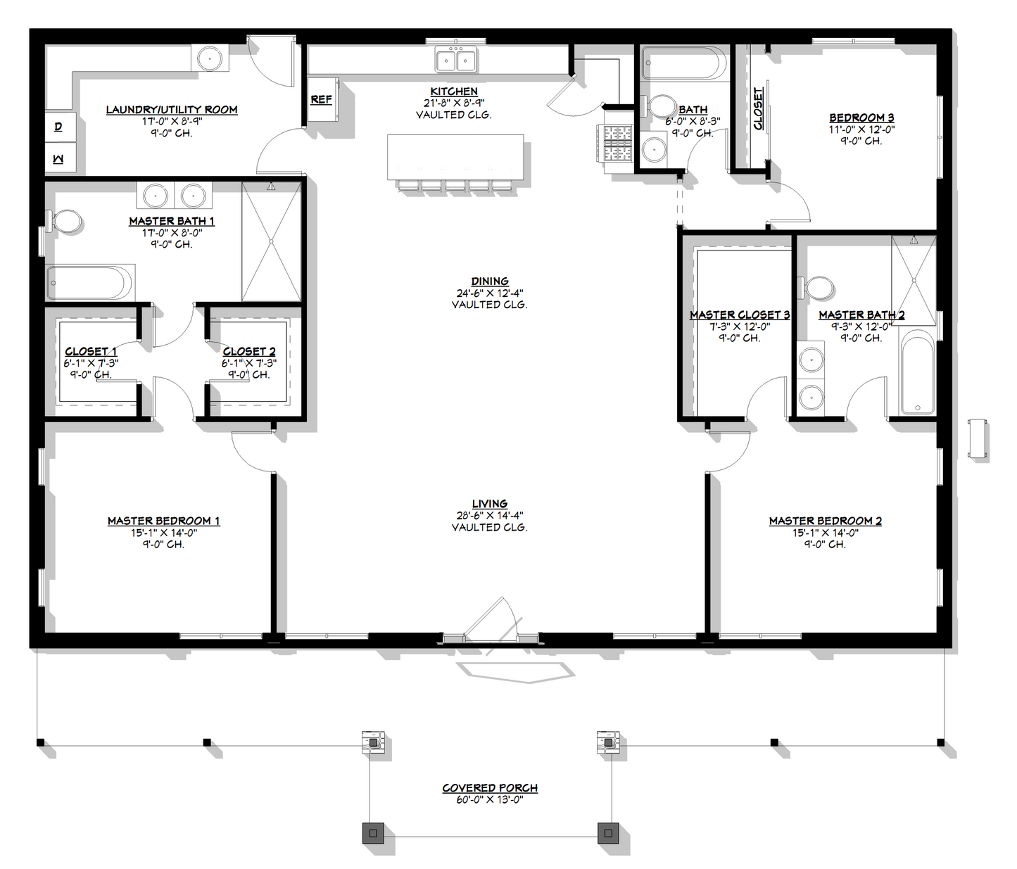 BCO-40002-M Marie Barndominium House Plan