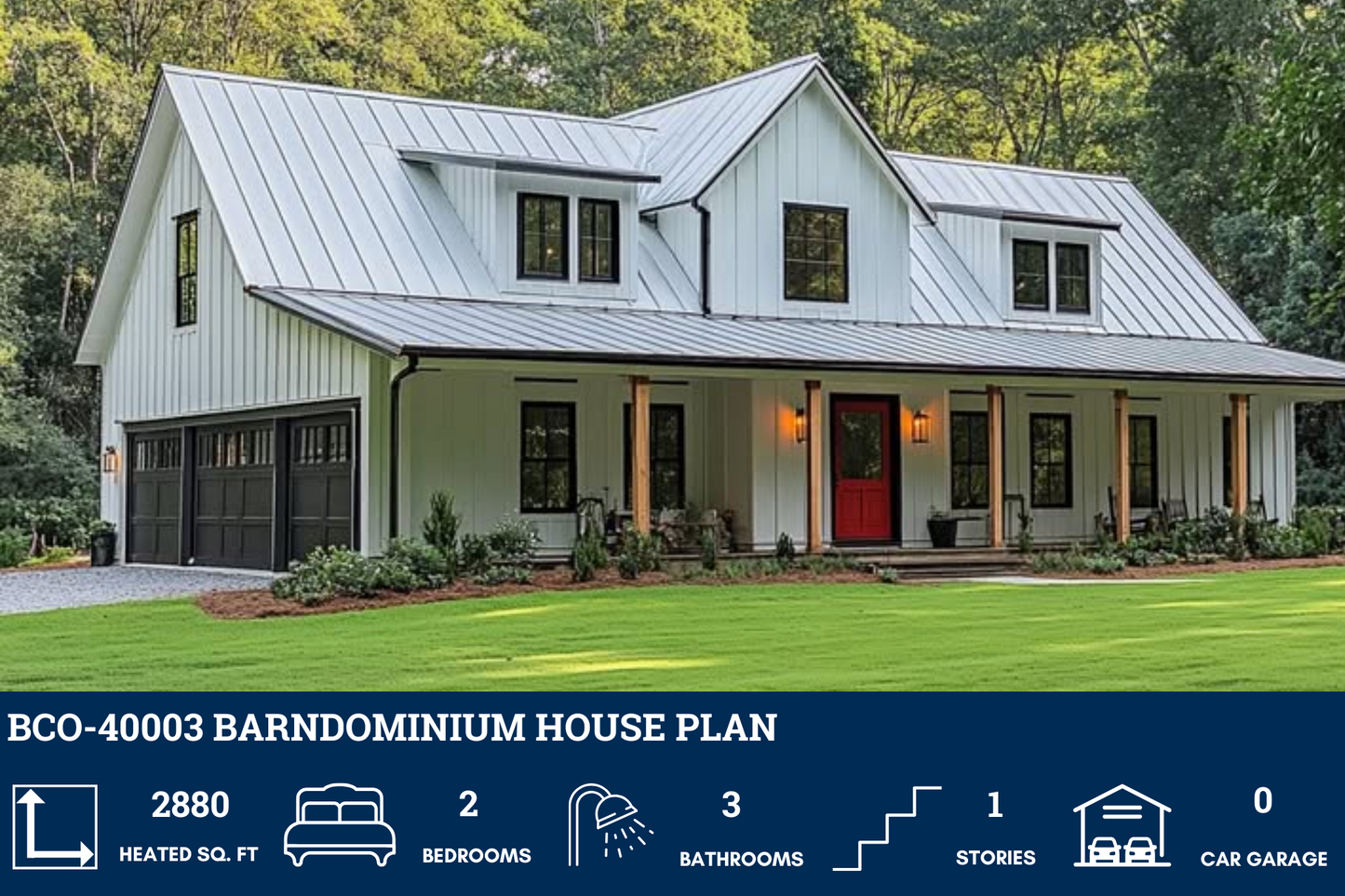 BCO-40003 Barndominium House Plan