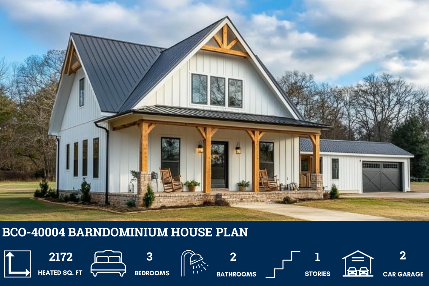 BCO-40004 Barndominium House Plan