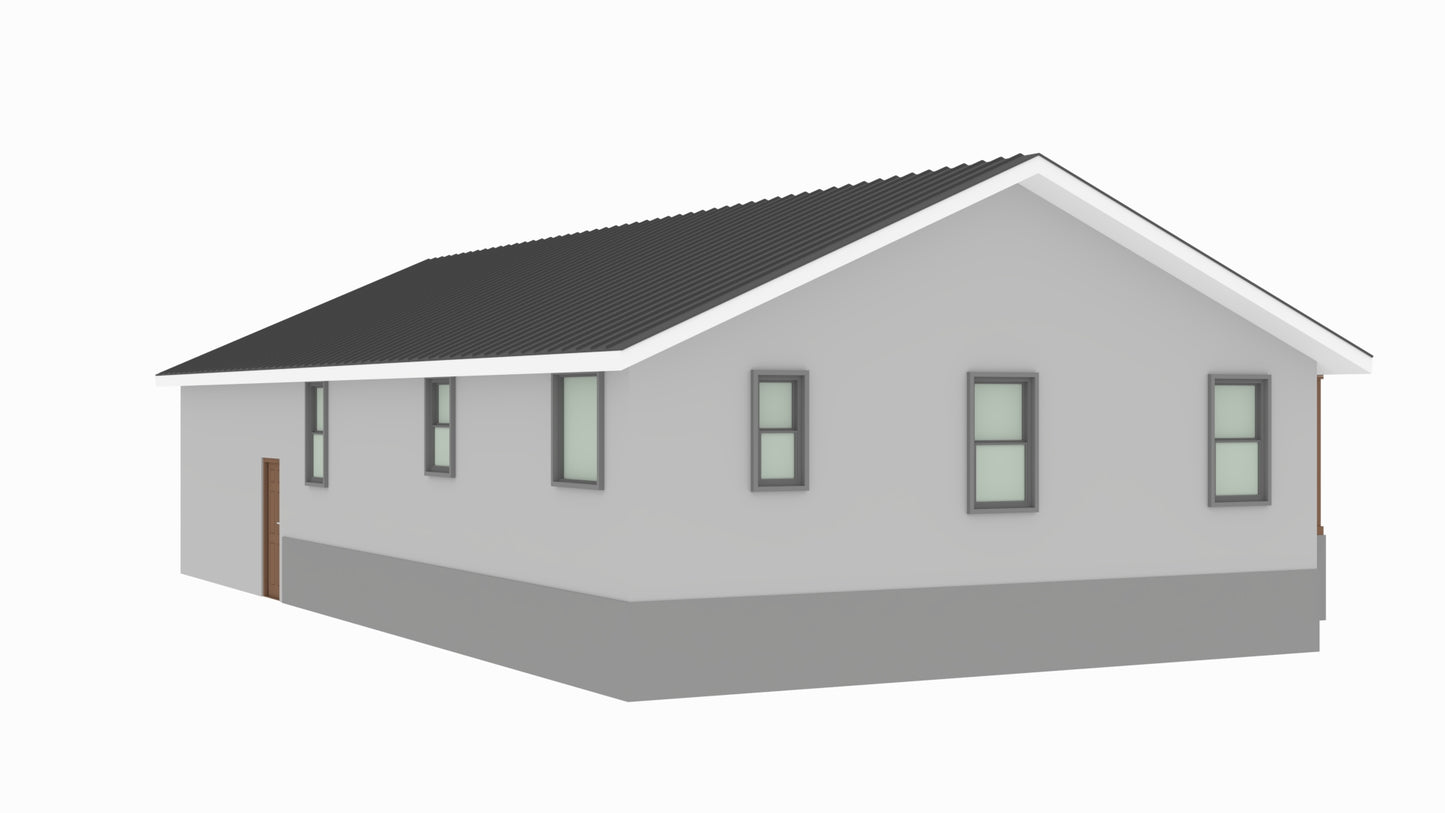 BCO-40006-D Don Barndominium House Plan