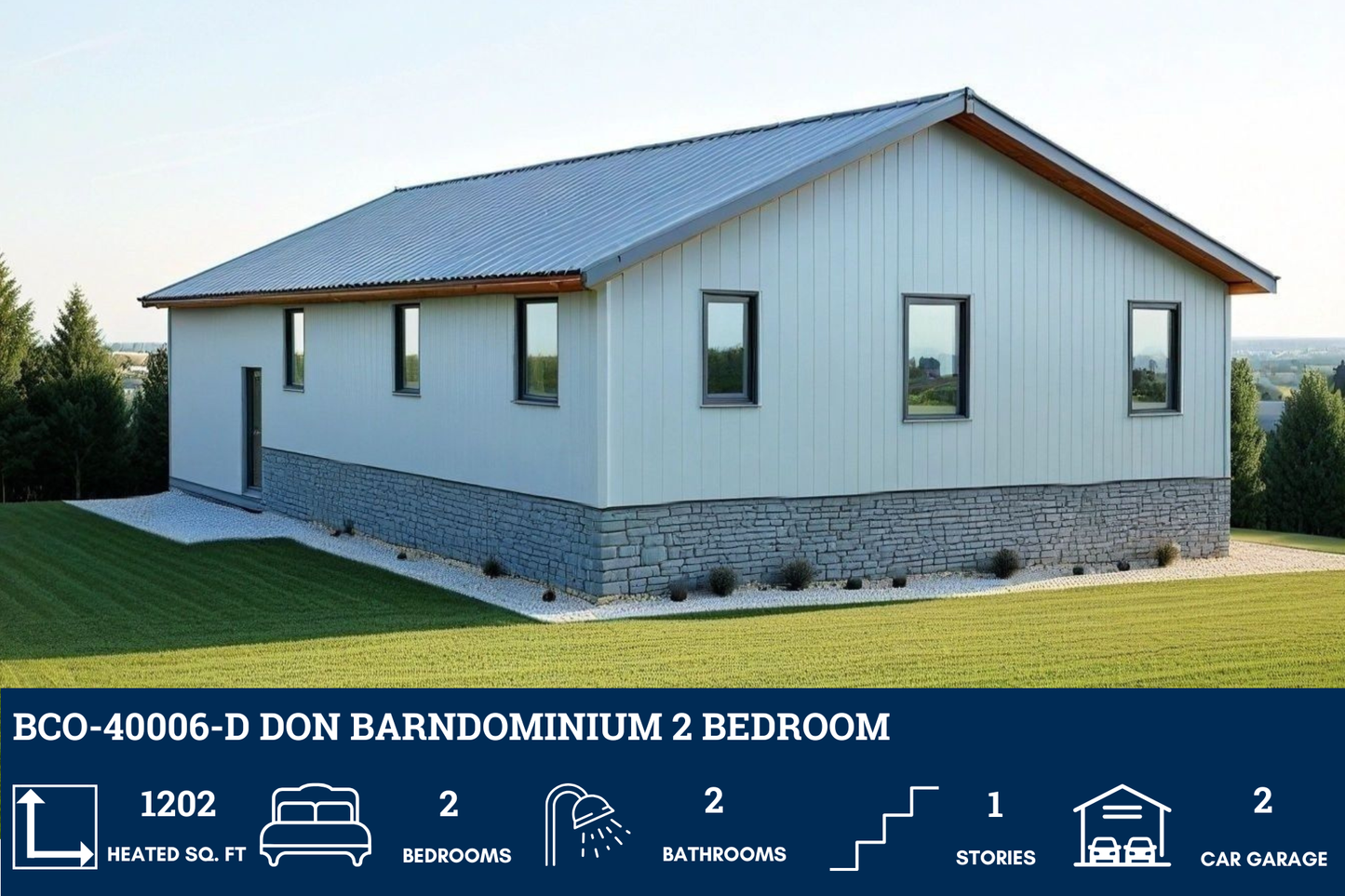 BCO-40006-D Don Barndominium House Plan