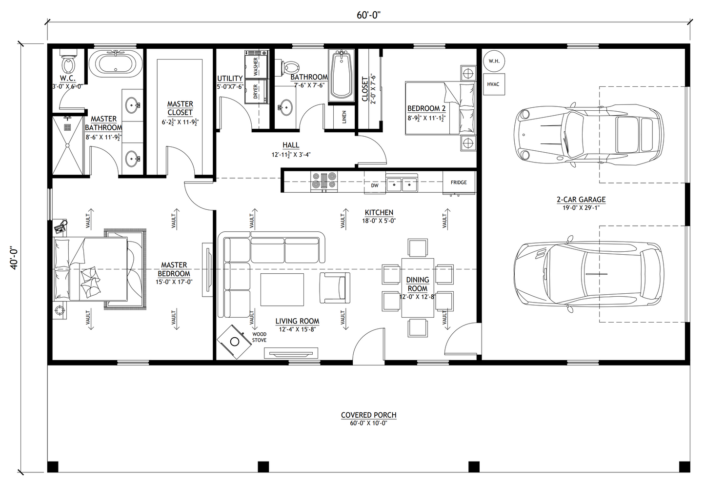 BCO-40006-W Wayne Barndominium House Plan