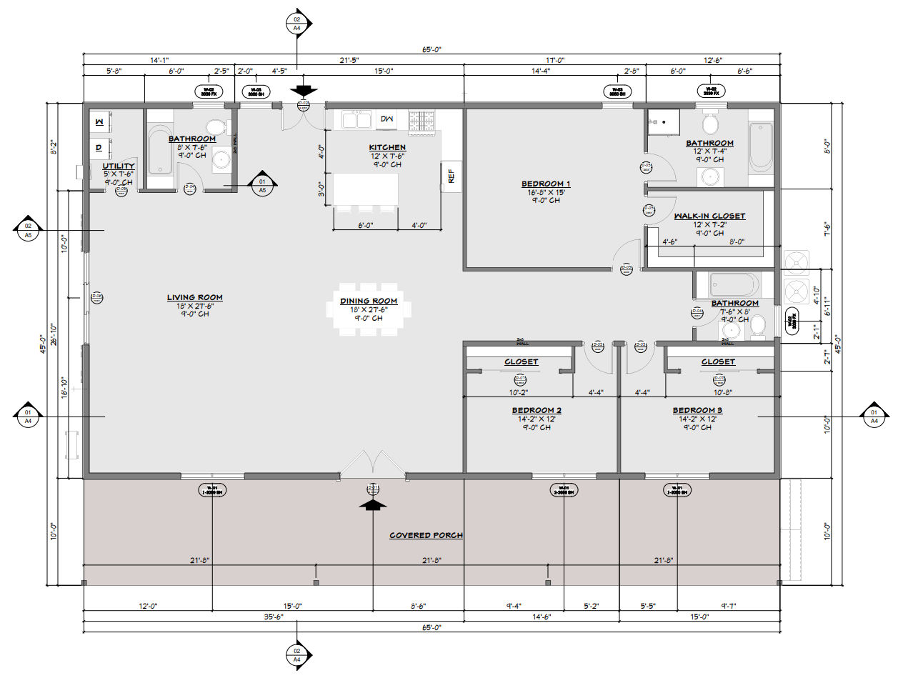 BCO-40007 Sandra Barndominium House Plan