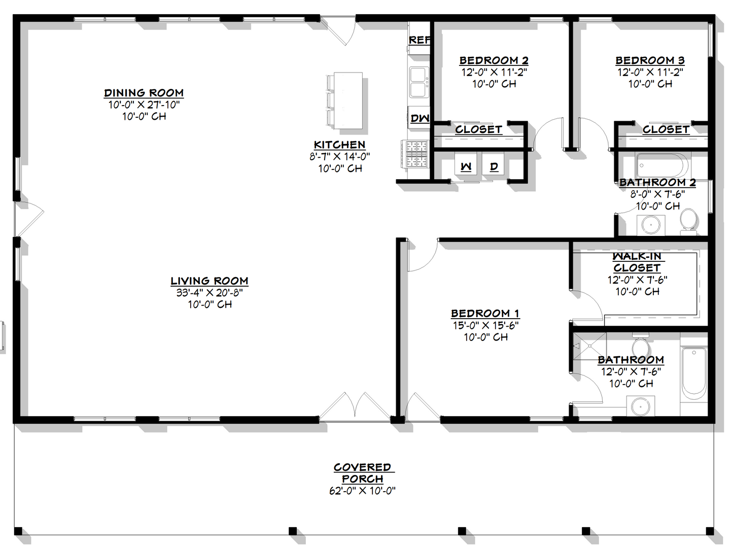 BCO-40012 Carie Barndominium House Plan