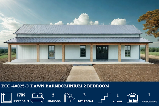 BCO-40025-D Dawn Barndominium House Plan
