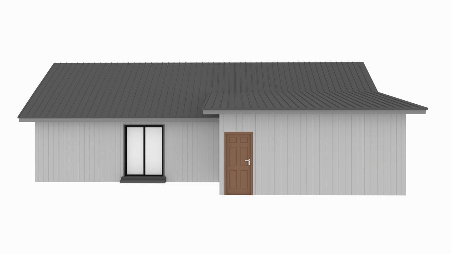 BCO-40025 Bluebonnet Barndominium House Plan