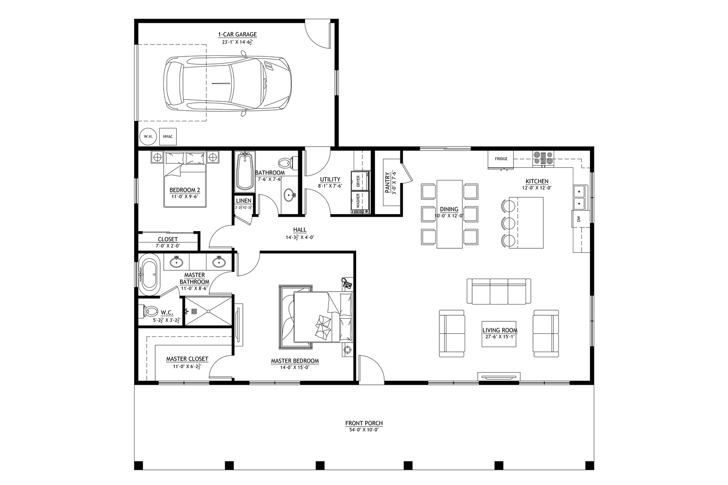 BCO-40025 Bluebonnet Barndominium House Plan