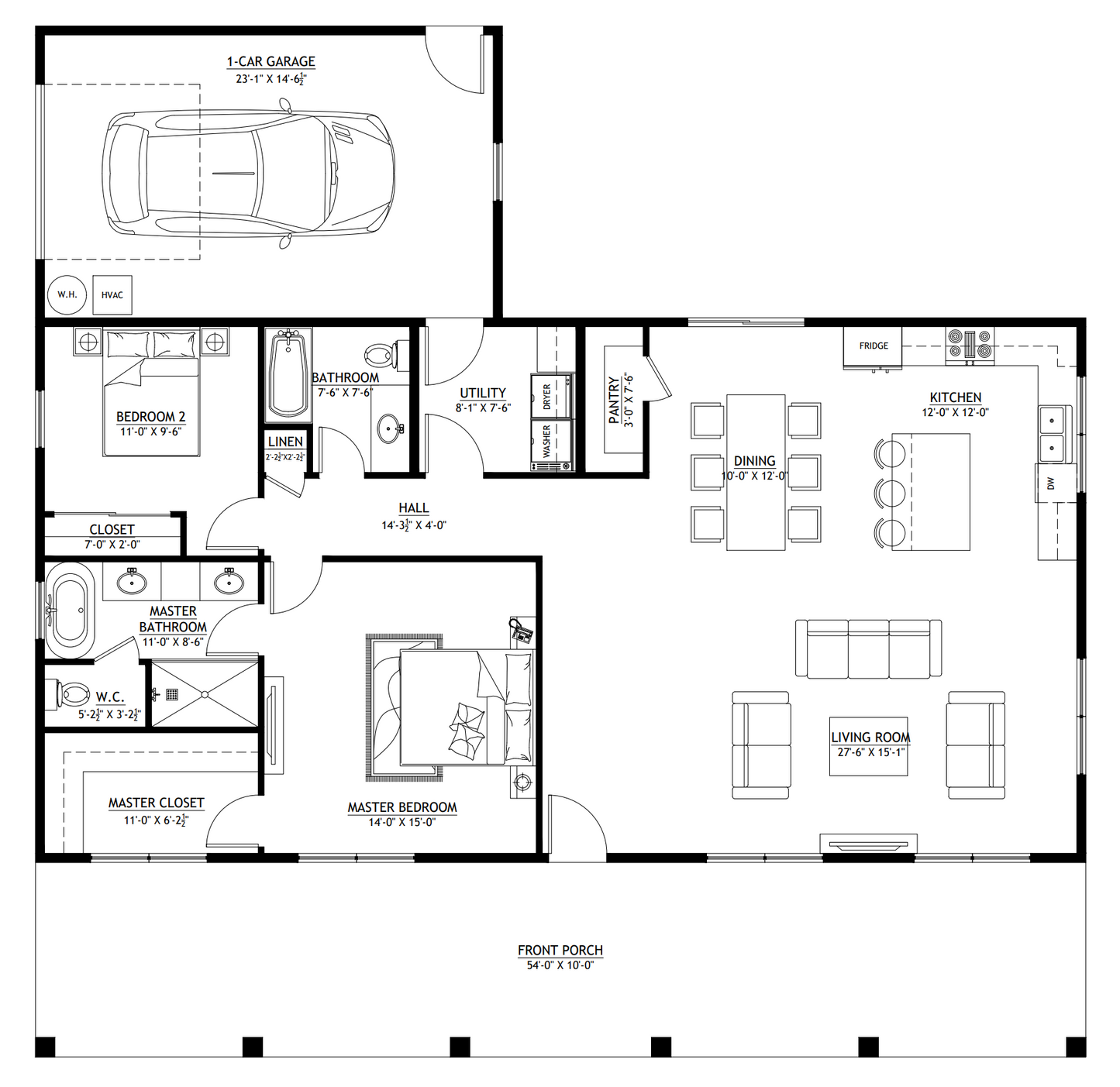 BCO-40025 Bluebonnet Barndominium House Plan