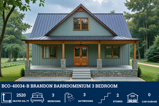 BCO-40034-B Brandon Barndominium House Plan