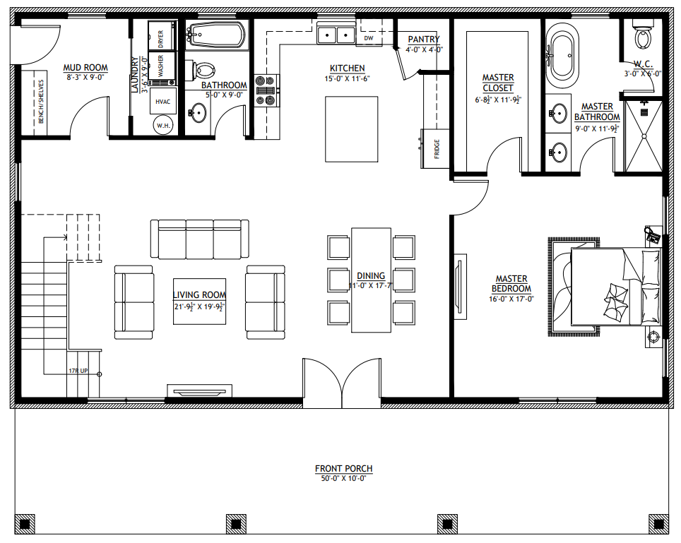 BCO-40034 Cougar Barndominium House Plan