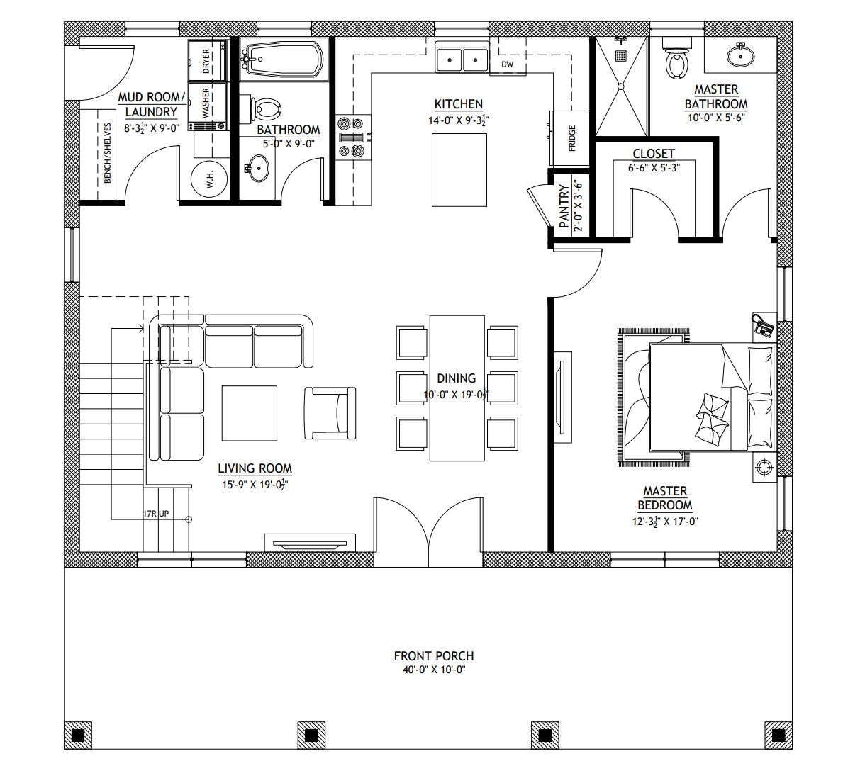 BCO-40034-B Brandon Barndominium House Plan