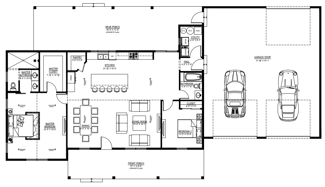 BCO-40037 Katherine Barndominium House Plan