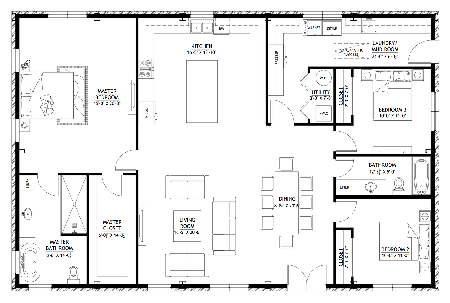 BCO-40042-C Chadwick Barndominium House Plan