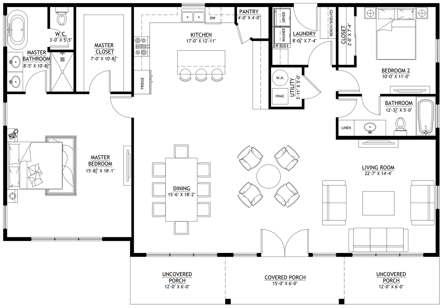 BCO-40042 Barndominium House Plan