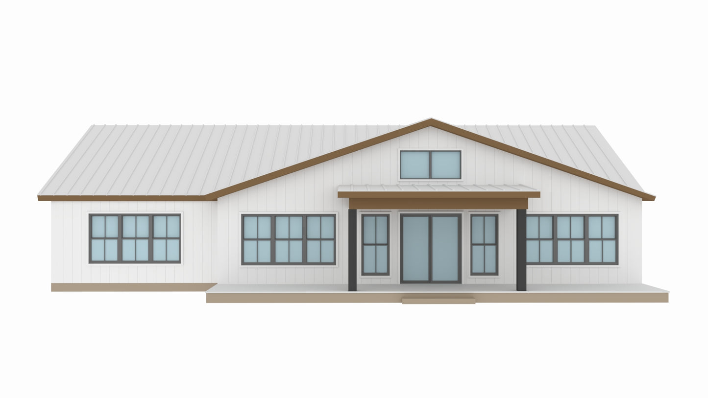 BCO-40042 Barndominium House Plan
