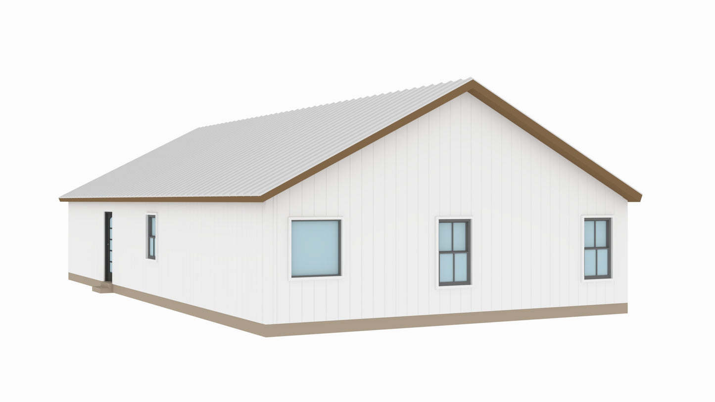 BCO-40042 Barndominium House Plan