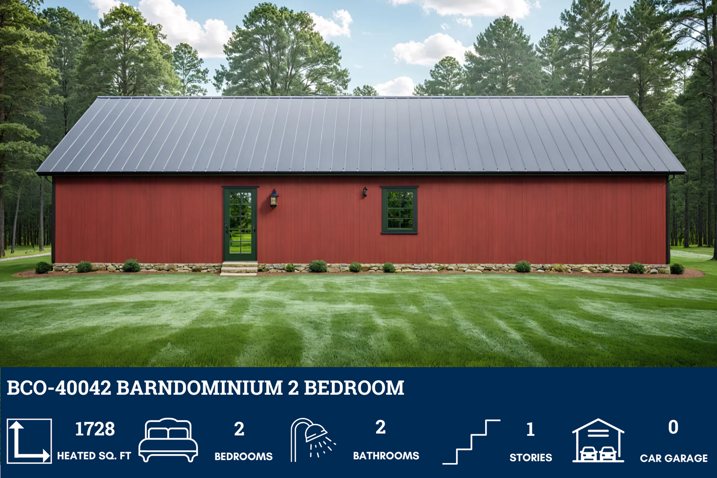 BCO-40042 Barndominium House Plan