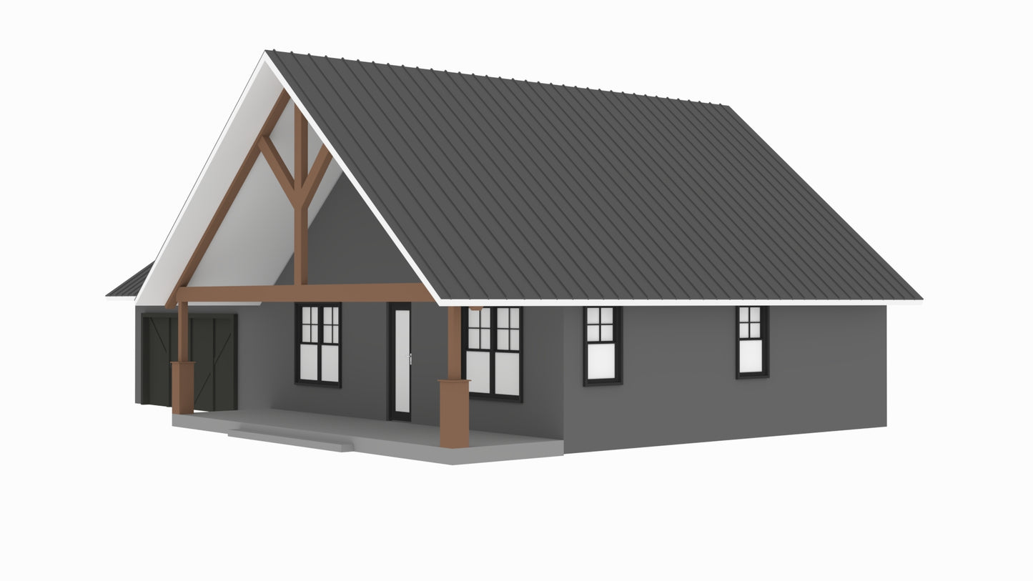 BCO-40043 Harris Barndominium House Plan