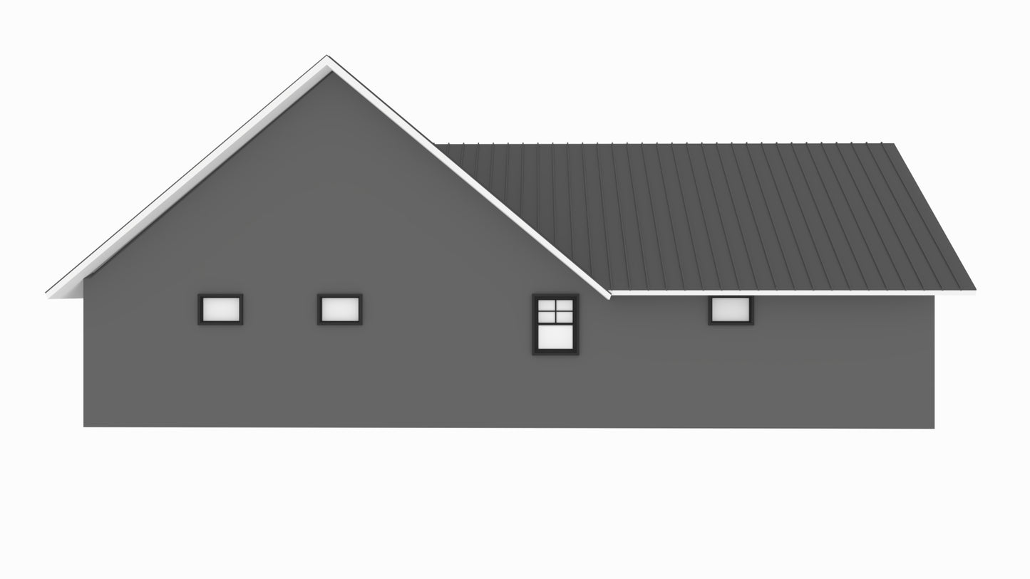 BCO-40043 Harris Barndominium House Plan