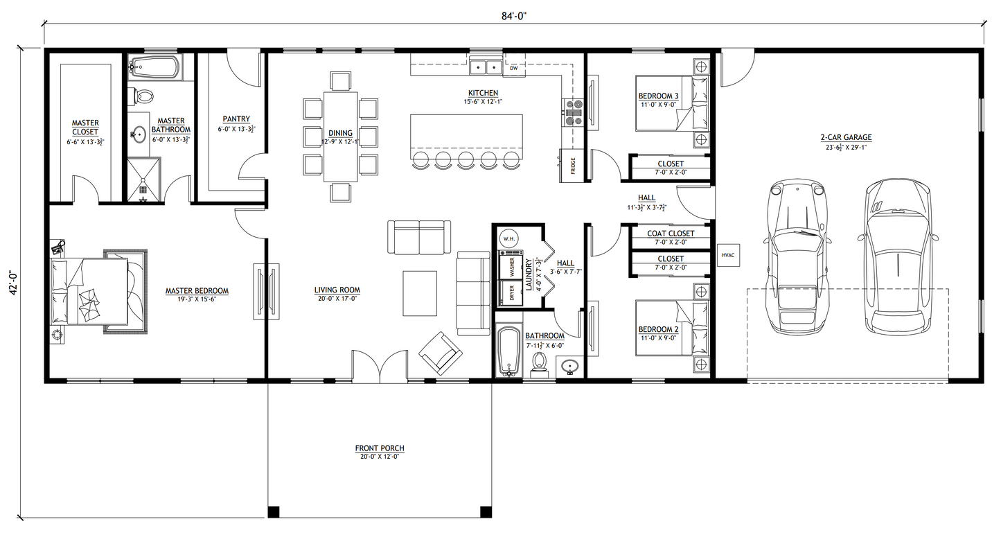 BCO-40046-A Ashton Barndominium House Plan