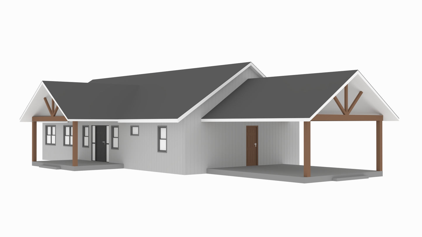 BCO-40046 Ray Barndominium House Plan