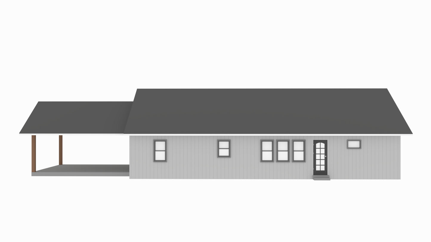 BCO-40046 Ray Barndominium House Plan