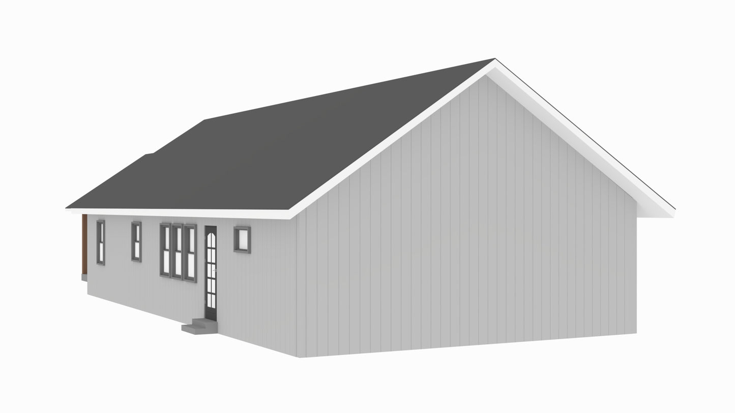 BCO-40046 Ray Barndominium House Plan